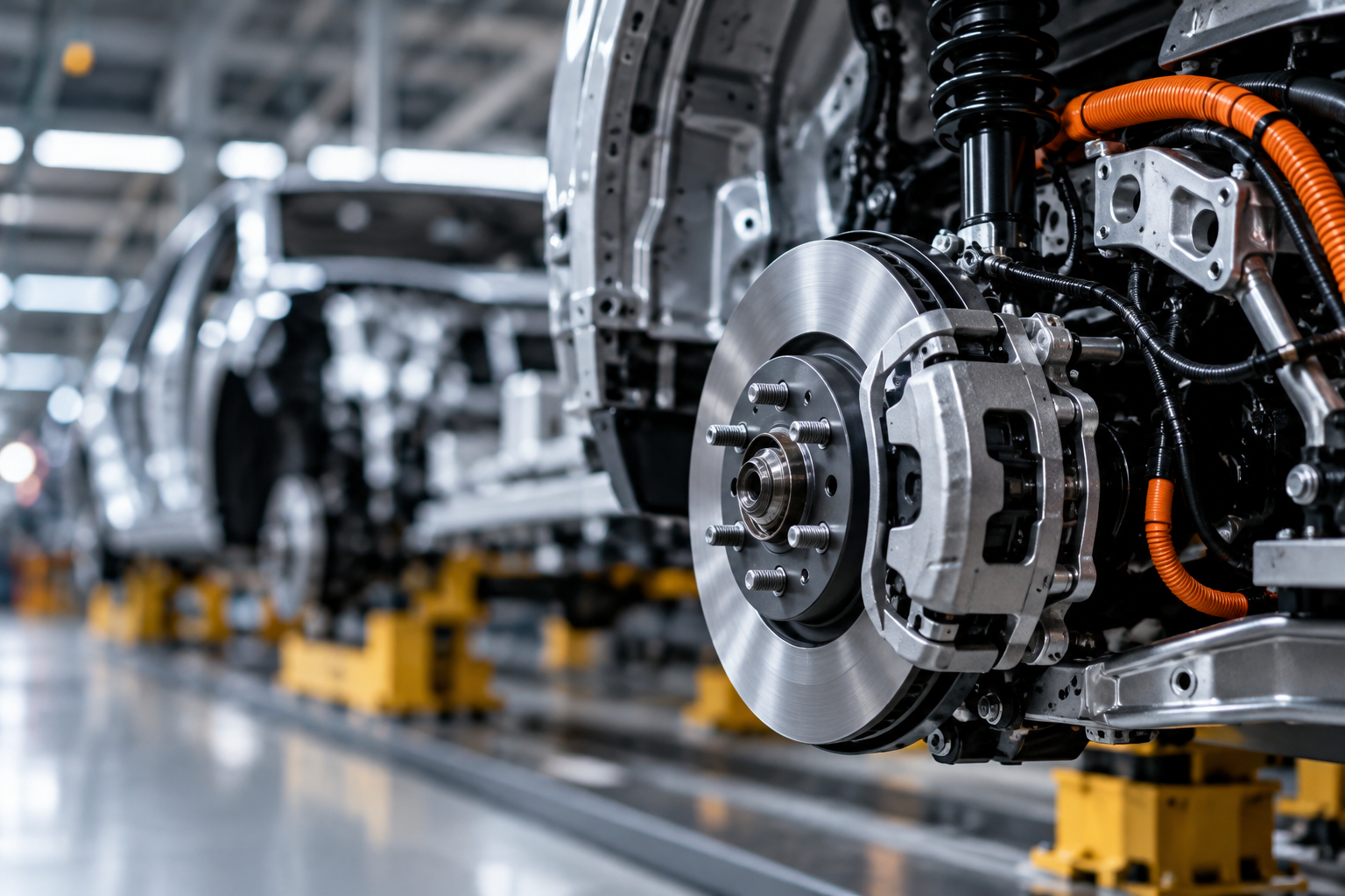 Automotive component assembly for Product Carbon Footprint calculation