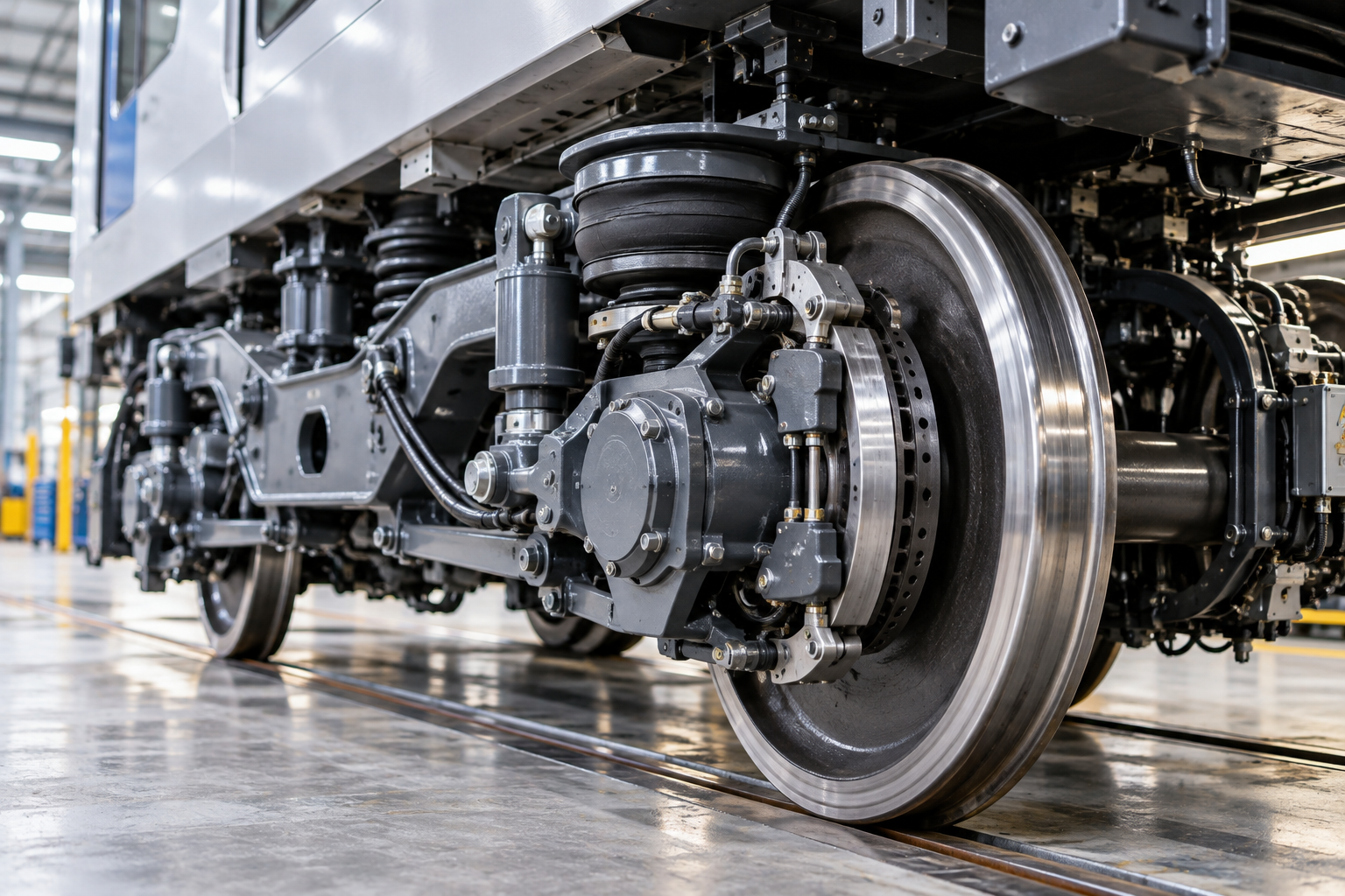 Rail rolling stock bogie and wheelset components for Product Carbon Footprint assessment