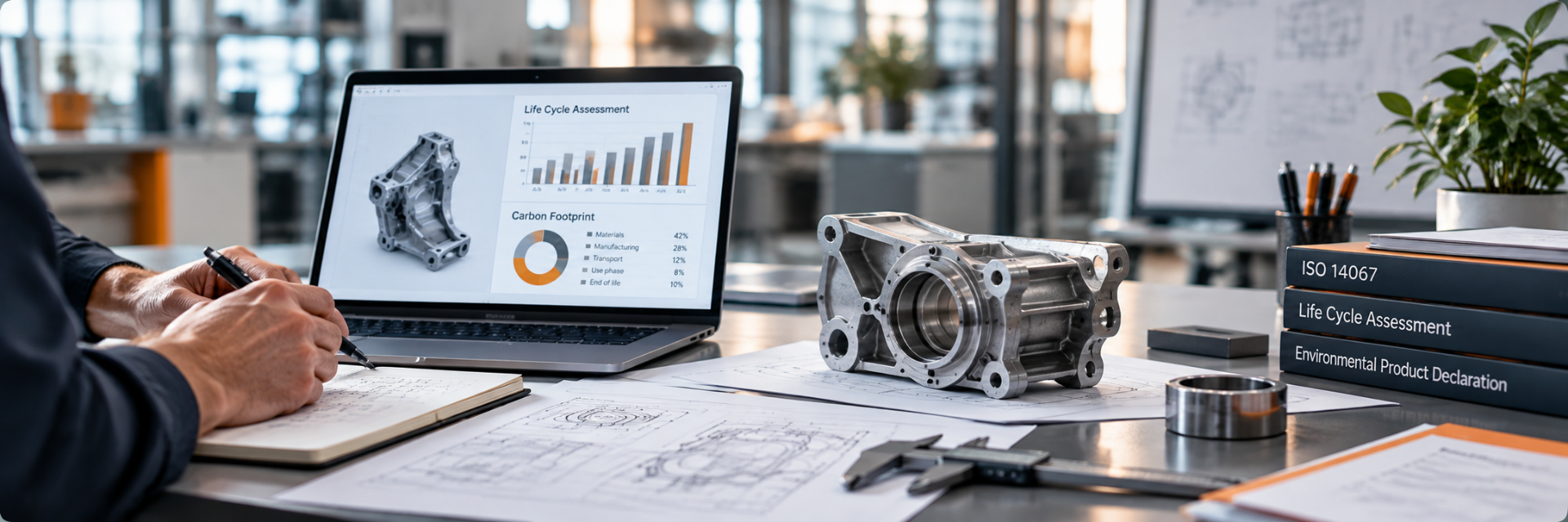 Engineering analysis for Product Carbon Footprint and ISO 14067 assessment